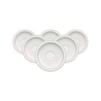 ESPRESSOUNTERTASSEN Gray Pearl weiß ø 13 cm 6er Set - Weiß, Keramik (13cm) - Villeroy & Boch