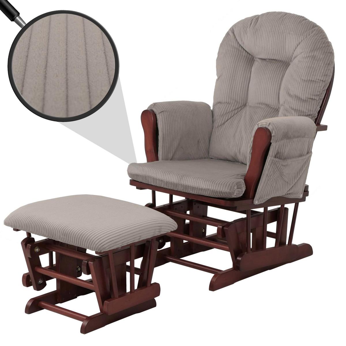 RELAXSESSEL Hellgrau, Braun - Hellgrau/Braun, Textil (74/103/71cm) - MCW