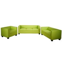 3-2-1 SOFAGARNITUR Hellgrün 3er-Set - Hellgrün, Textil (400/70/300cm) - MCW