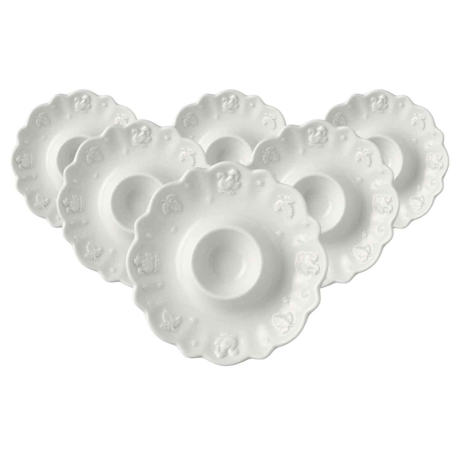 EIERBECHER Toy's Delight Royal Classic weiß ø 11,5 cm 6er Set - Weiß, Keramik (11.5/2.5/11.5cm) - Villeroy & Boch