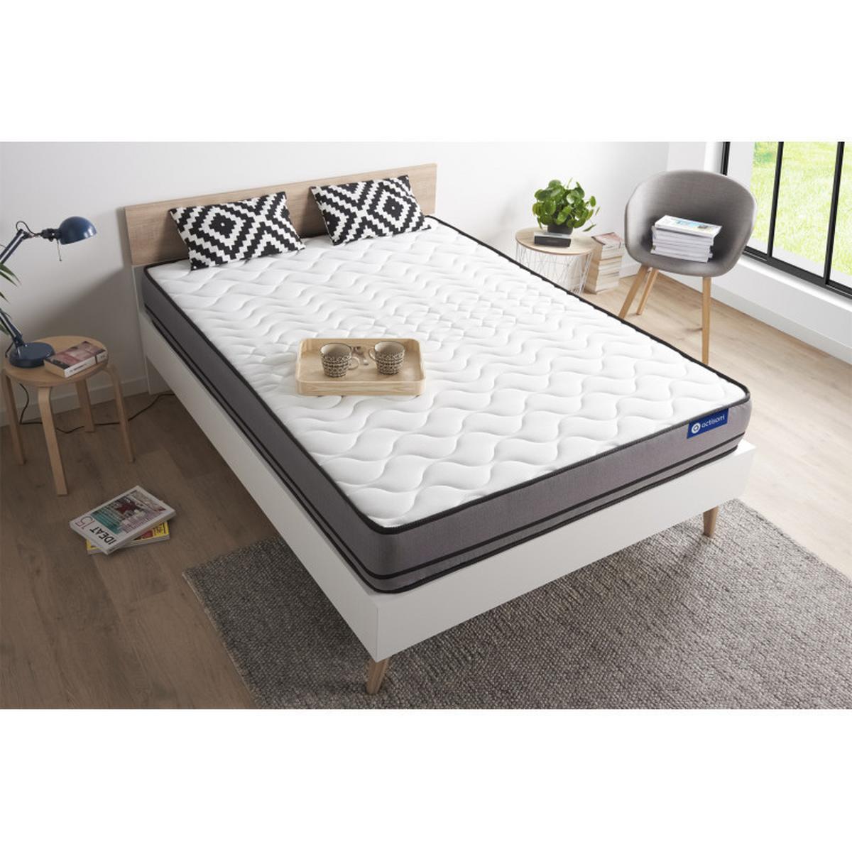 MATRATZE Actilatex night Latex und Memory-Schaum 140 x 200 cm h4 - Weiß, Textil (140/200cm) - ACTISOM