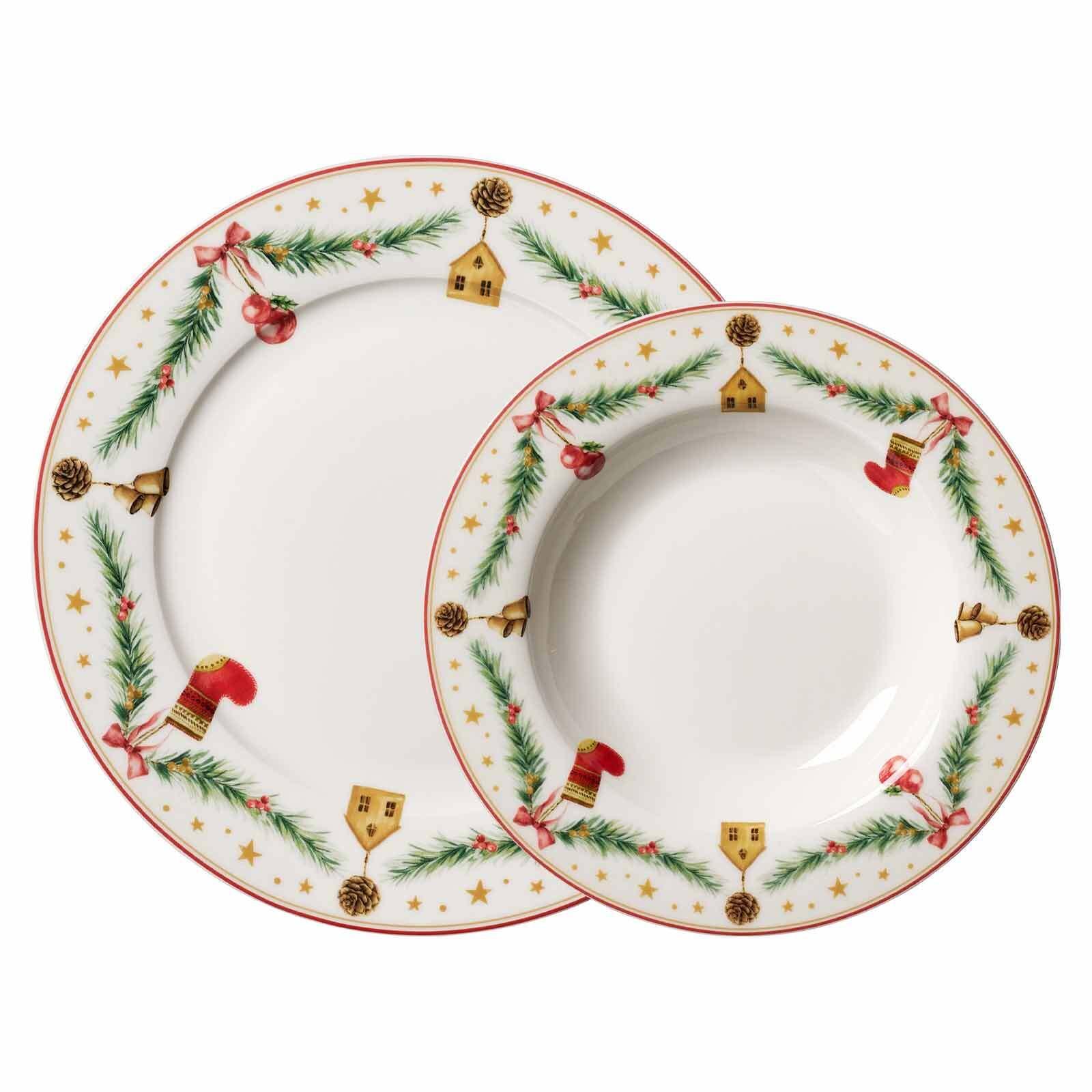 TAFELSERVICE Holly bunt 12-tlg. - Multicolor, Keramik (2/2/2cm) - Ritzenhoff Breker