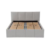 POLSTERBETT Dalas Grau 160 x 200 x 40 cm Stauraum Mit hochwertiger Matratze H2 (bis 100 kg) und Lattenrost - Grau, Holz (160/200cm) - Halmon Schlafkomfort Betten 