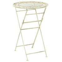 GARTEN-BARTISCH Grün Bivio - Grün, Metall (60/60/89cm) - Beliani