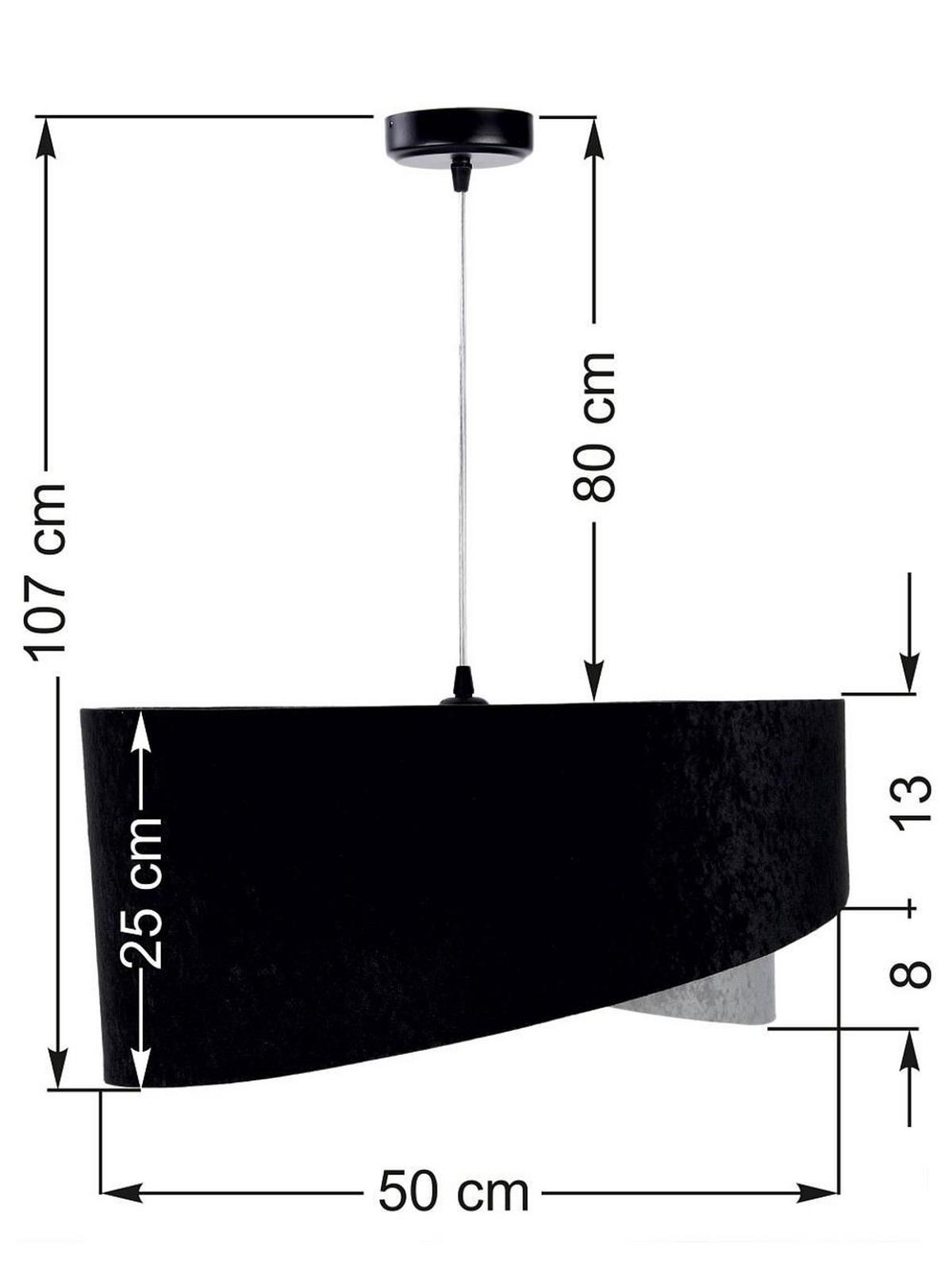 HÄNGELEUCHTE Grau 50/23 cm - Grau, Kunststoff (50/1.3/23cm) - ONZENO