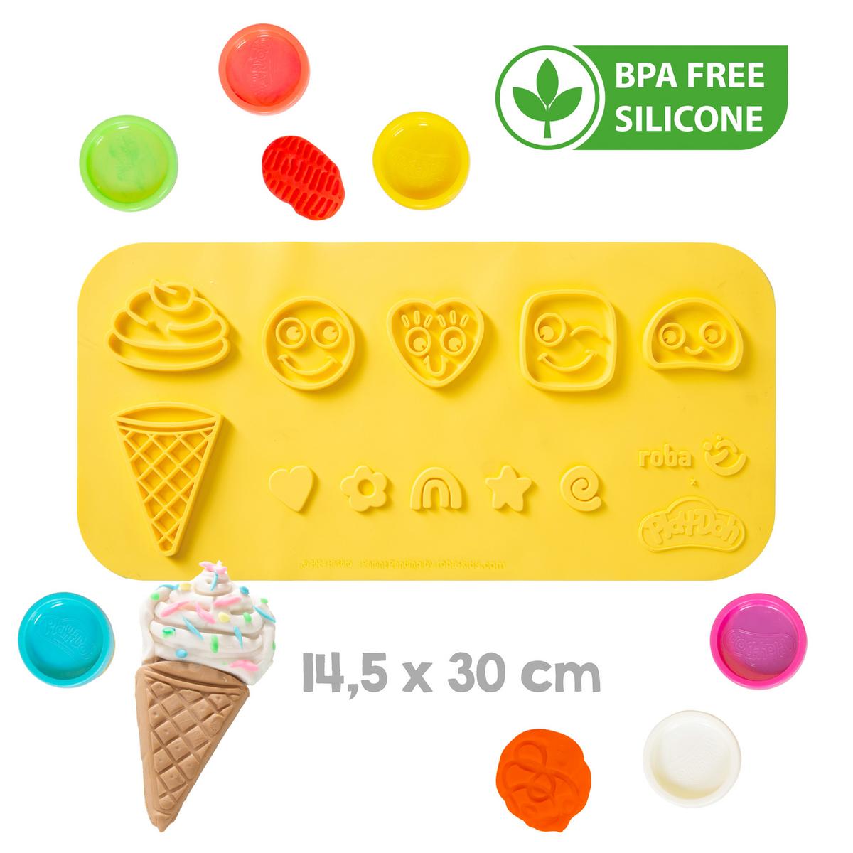 SPIELSET KNETE roba x Play-Doh Klein - Multicolor, Holz/Kunststoff (30/14.5/1cm) - Roba
