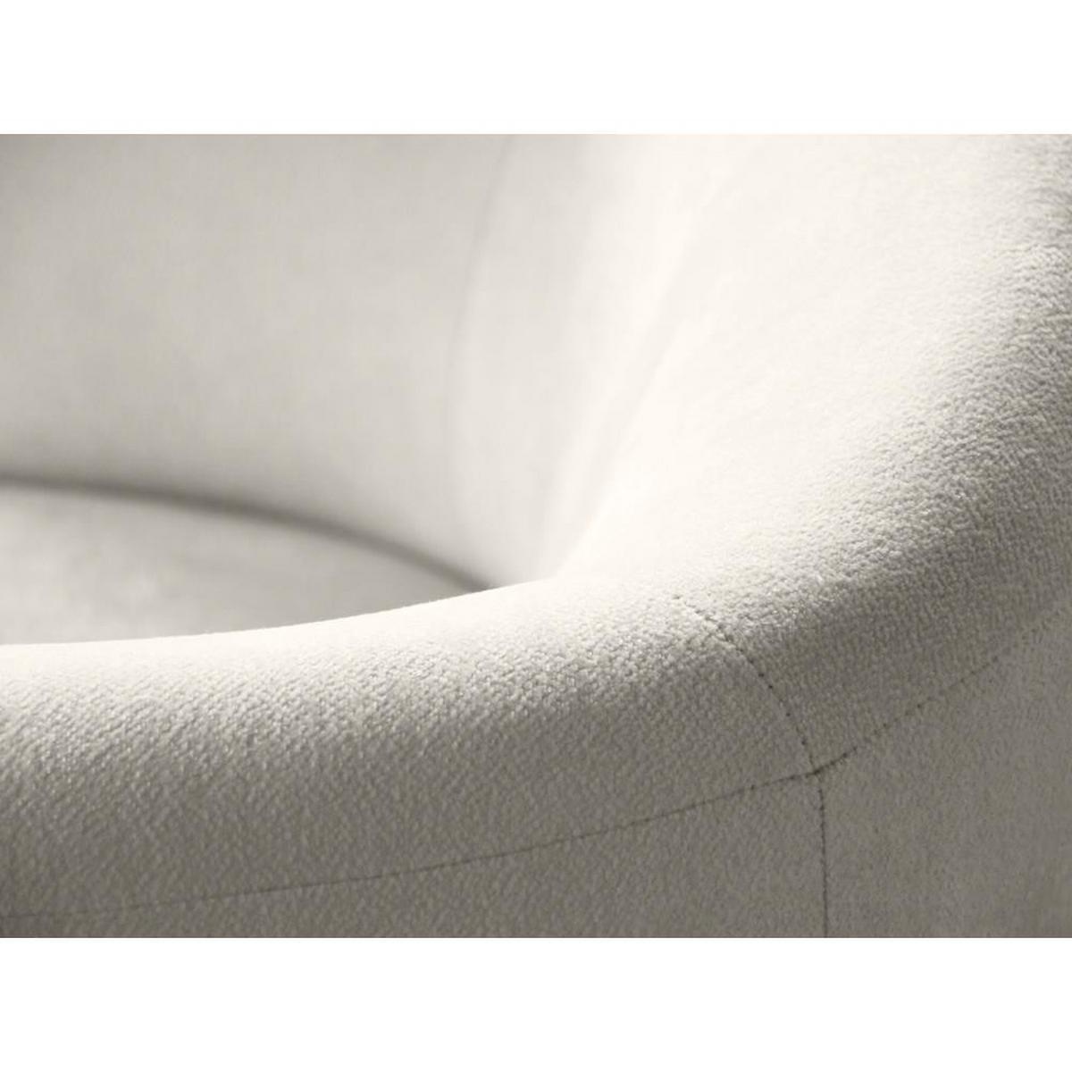 2-SITZER SOFA Nori beige velour - Beige/Schwarz, Kunststoff/Textil (150/68/72cm) - Beautysofa