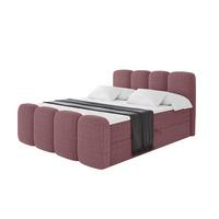 BOXBETT mit Matratze H4 und Lattenrost - NINA-Z - 200x200 cm - Altrosa - Pink, Holzwerkstoff (200/200cm)
