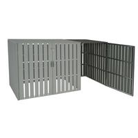 MÜLLTONNENBOX ERWEITERUNG Grau - Grau, Metall (76/115/100cm) - MCW