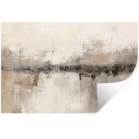 WANDTATTOO Moderne Kunst - Abstrakt - Beige Deko Wohnzimmer 60x40 cm - Beige, Kunststoff (60/40/0.1cm) - MuchoWow
