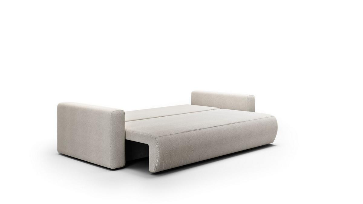 SOFA Schlafsofa Chaira - Hellgrau, Holzwerkstoff/Textil (238/85/103cm) - Fun Möbel