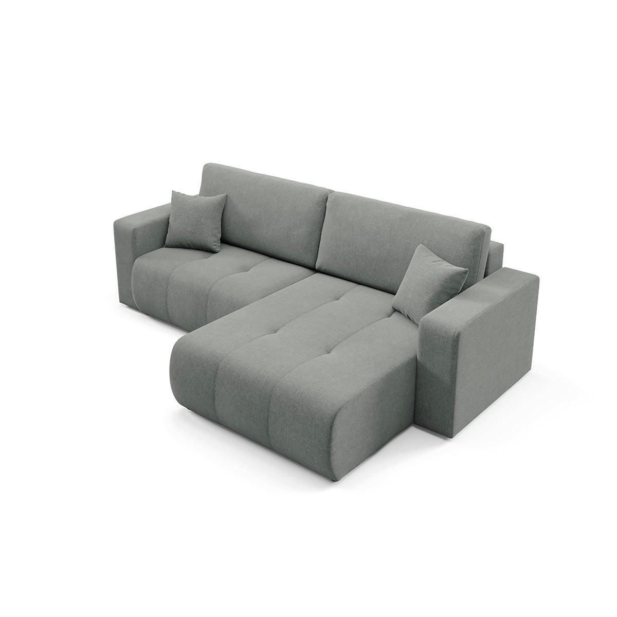 ECKSOFA Giulia 3 Sitzplätze Grau - Grau, Holz (244/149cm) - Petits-meubles