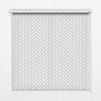 INNENROLLO - Fensterrollo - Rollo - 130x140 cm - Rechteck neben Rechteck - Weiß, Kunststoff (130/140/0.5cm) - TULUP