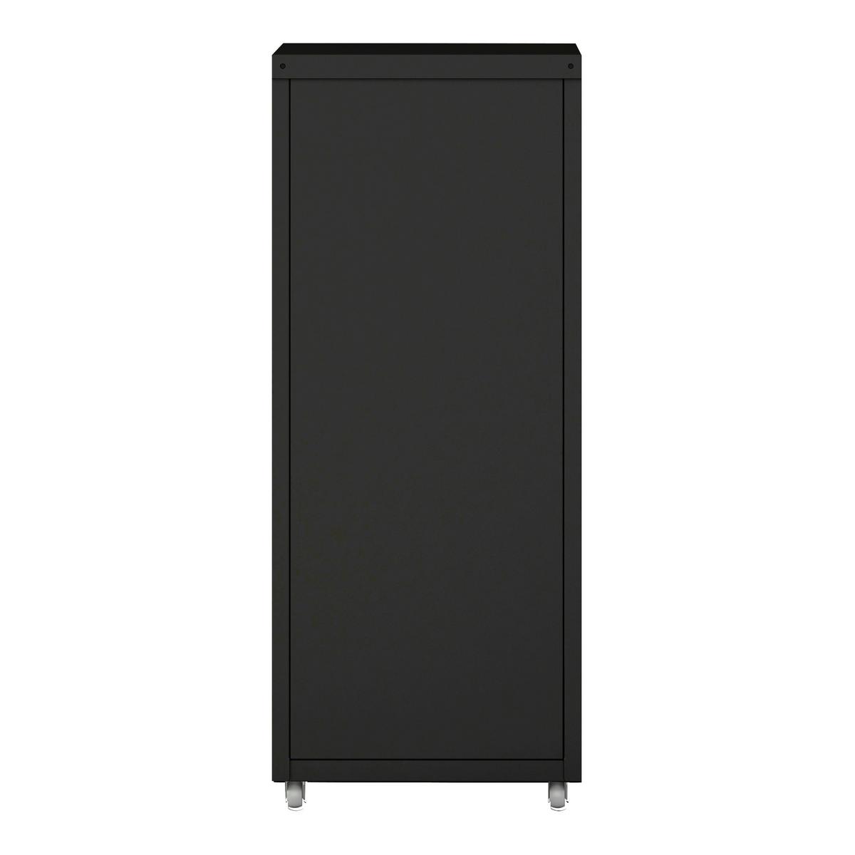 ROLLCONTAINER Kökar - Schwarz, Metall (28/69/41cm) - [en.casa]