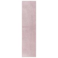 HOCHFLOR SHAGGY LÄUFER TEPPICH PALACE - Rosa, Textil (100/100cm) - Snapstyle