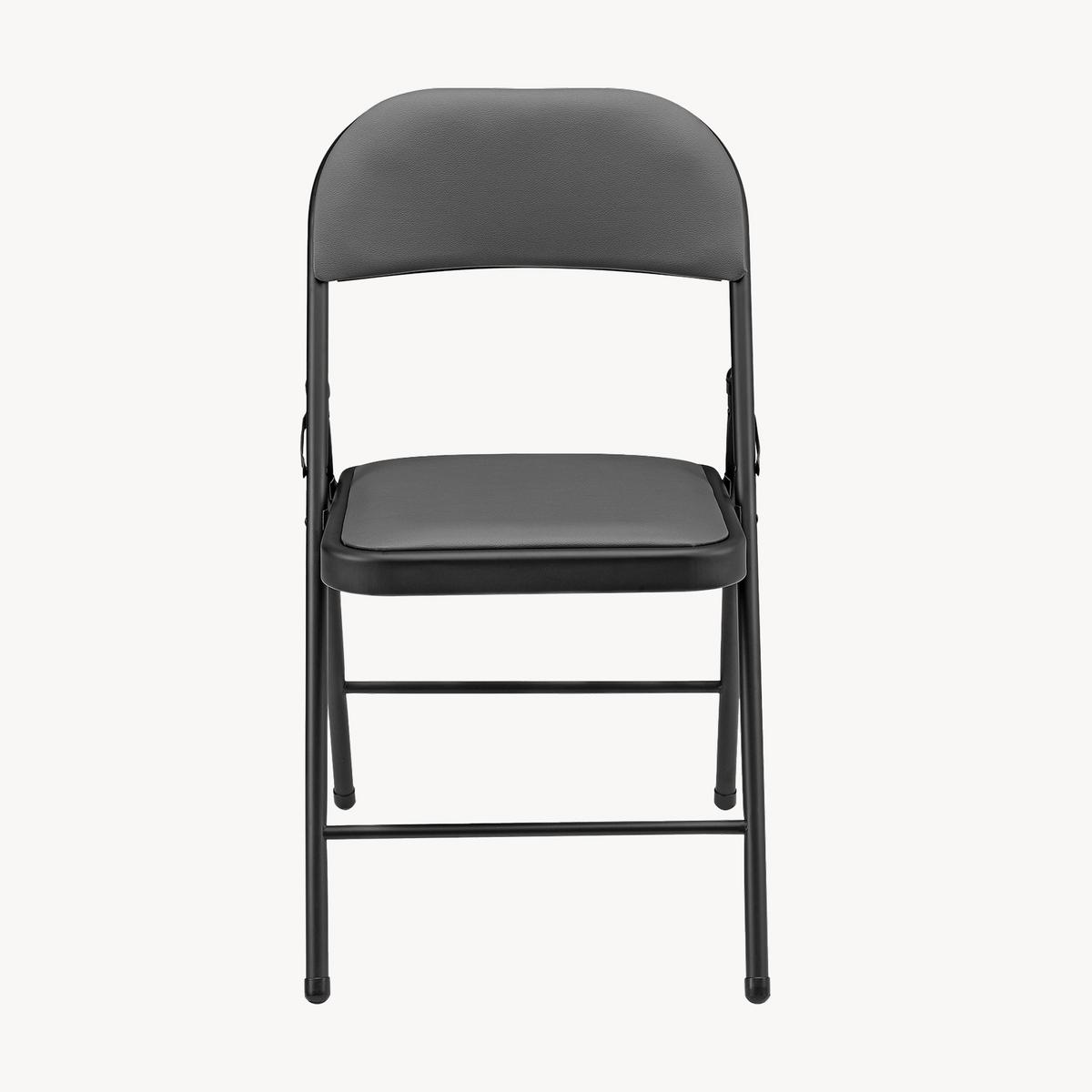 STUHL-SET 6 TLG. - Schwarz/Grau, Kunststoff/Metall (46/80/50cm) - pro.tec