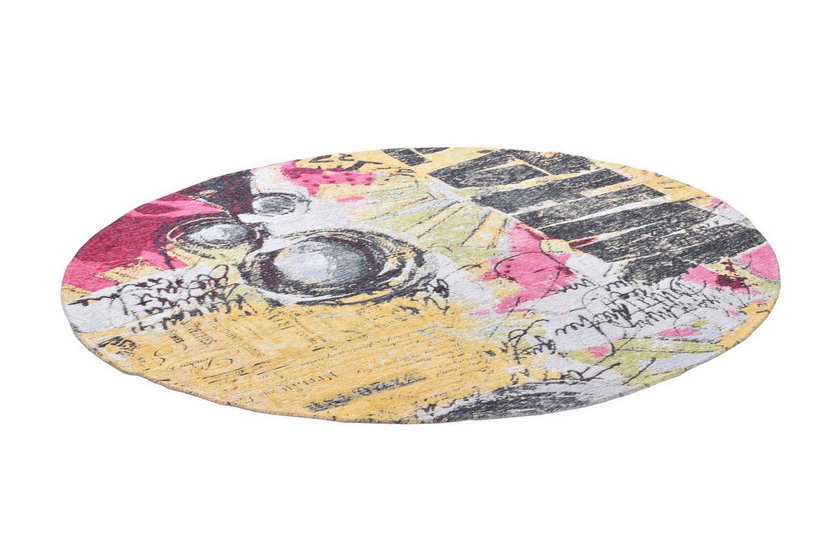 FLACHWEBETEPPICH Cosima 160x160 cm - Multicolor, Textil (160/160cm) - Gino Falcone