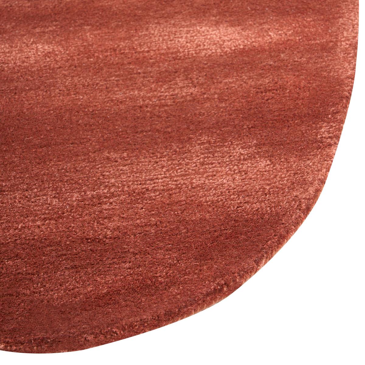 TEPPICH Dunkelrot 160/230 cm Viskose Tando - Dunkelrot, Textil (160/230cm) - Beliani