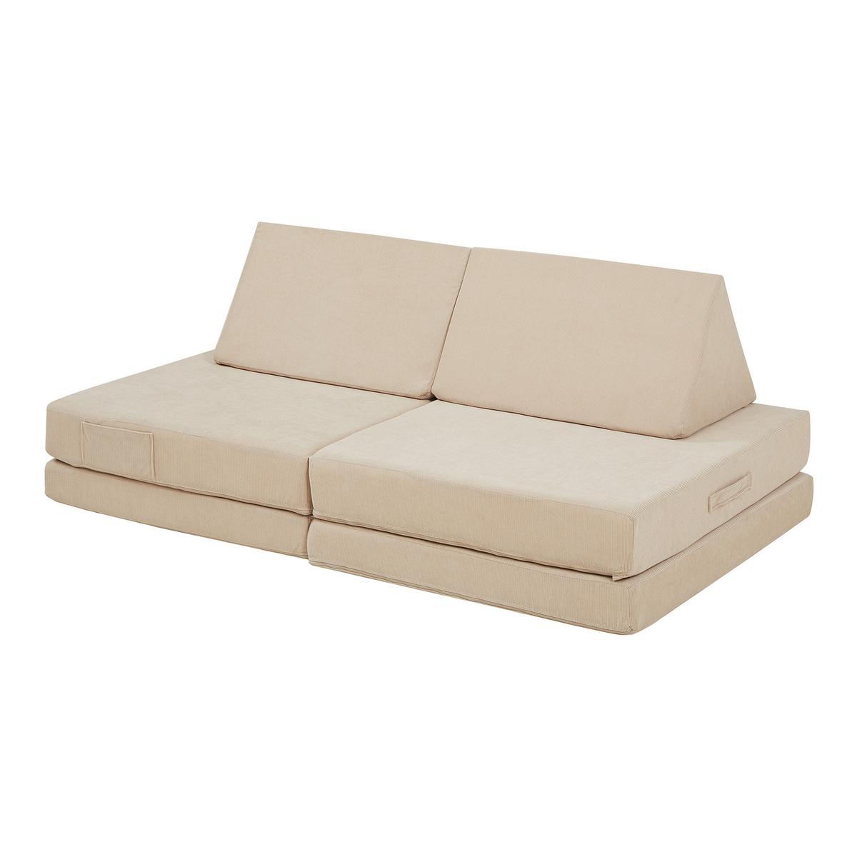 SPIELSOFA Norhulta - Beige, Textil (120/46/66cm) - [en.casa]