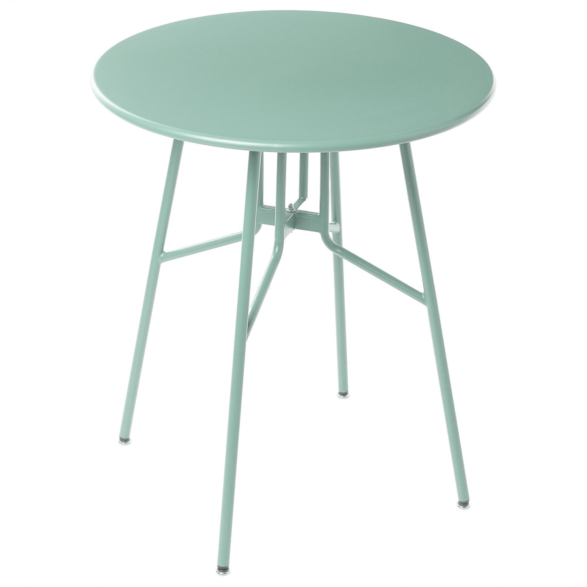 BISTROTISCH 64/64 cm Metall Hellgrün Taltal - Hellgrün, Metall (64/64/76cm) - Beliani