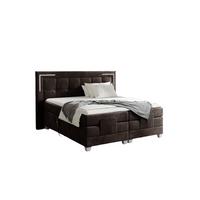 BOXSPRINGBETT Bett Elektrisch Dores - Dunkelbraun, Holzwerkstoff/Textil (120/200cm) - Fun Möbel