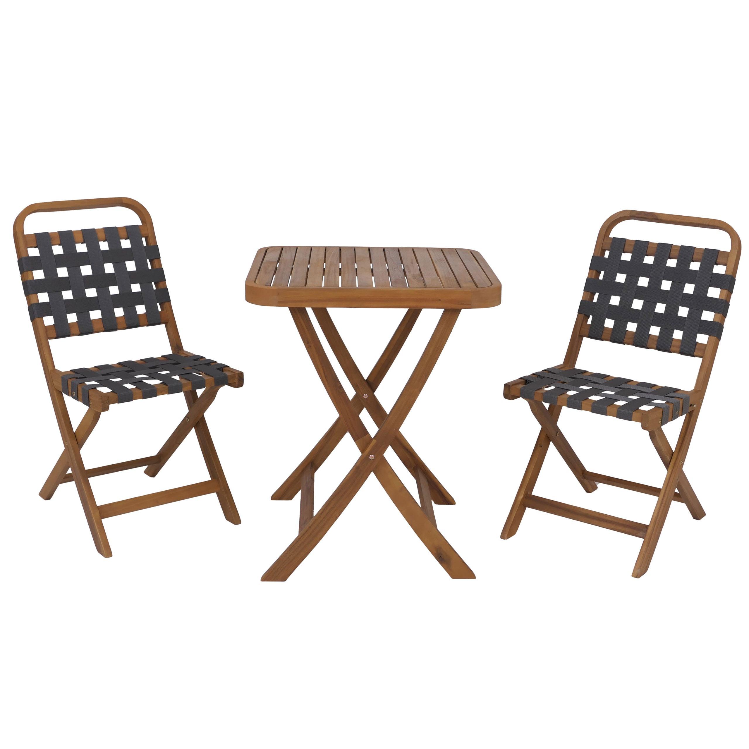 GARTEN-SET Braun, Grau - Braun/Grau, Holz - MCW