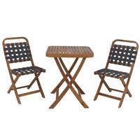 GARTEN-SET Braun, Grau - Braun/Grau, Holz - MCW