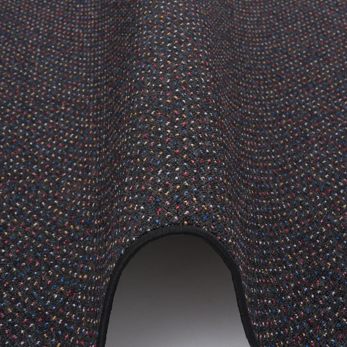 SCHLINGEN TEPPICH ALMA MELIERT - Schwarz, Textil (80/200cm) - Snapstyle