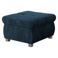 POLSTERHOCKER Orkan Klein - Blau/Silberfarben, Holz/Textil (60/39/60cm) - MIRJAN24