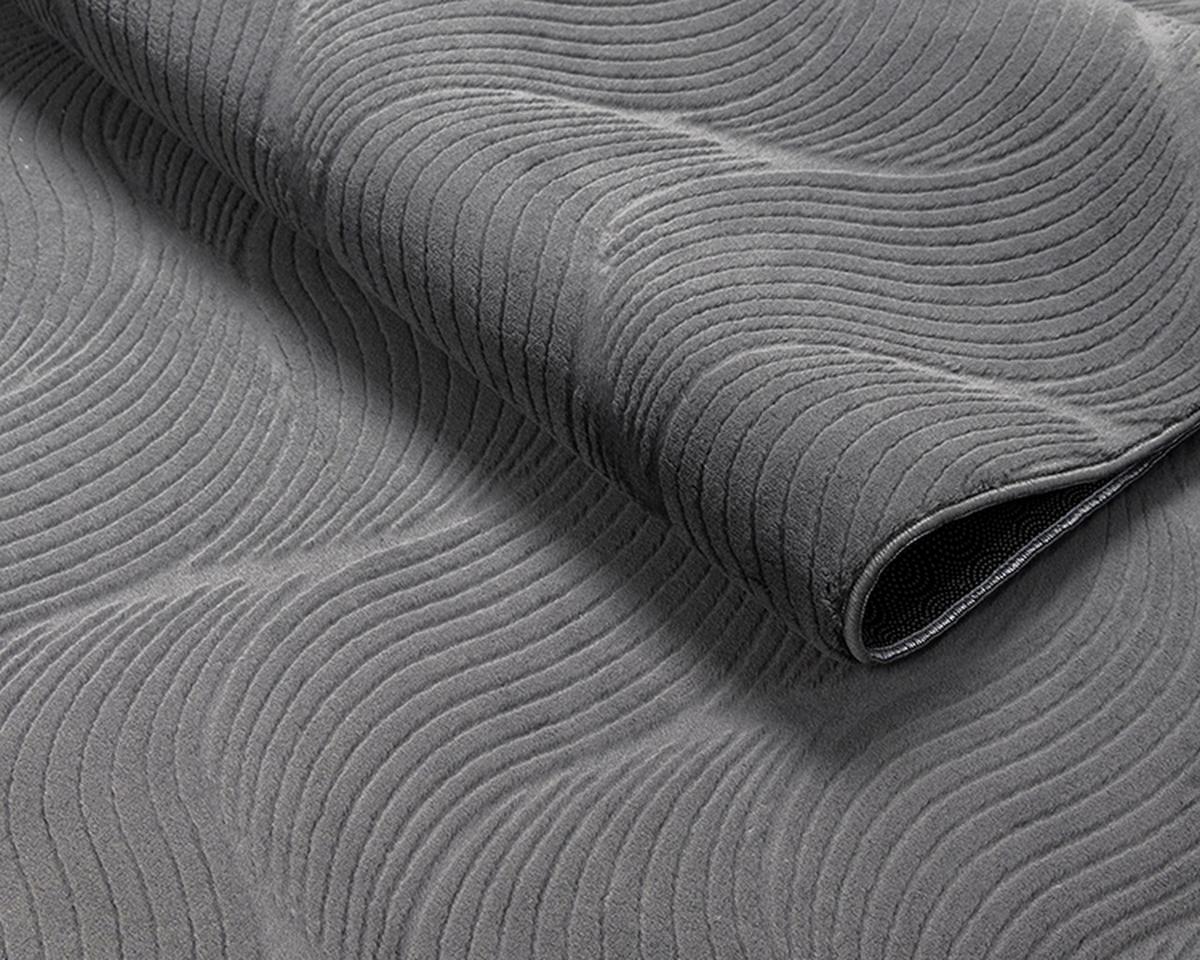 TEPPICHLÄUFER Antirutsch Geometrisch DALAR Polypropylen Anthrazit 80 x 150 cm - Anthrazit, Textil (80/150cm) - KADIMA DESIGN