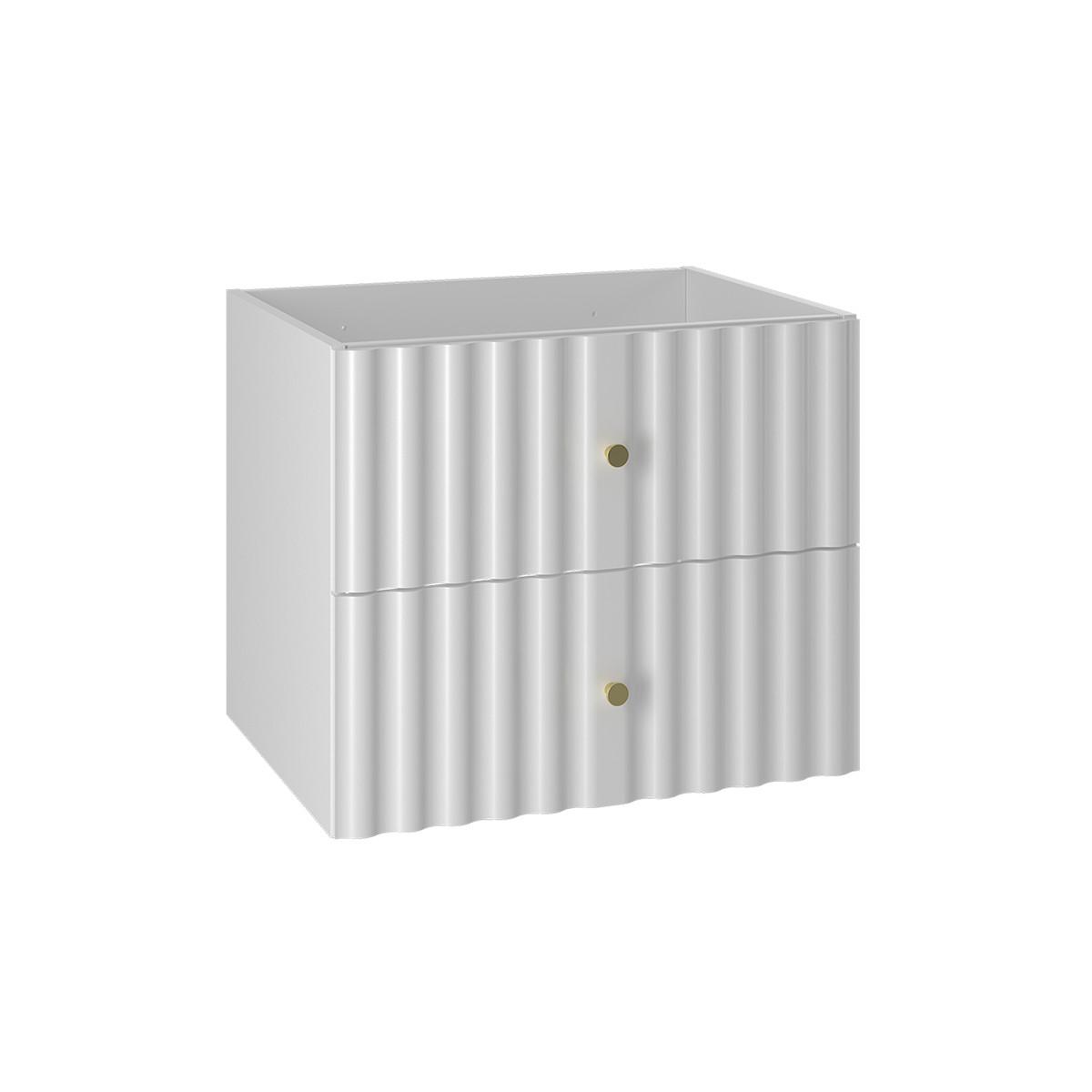 WASCHTISCHUNTERSCHRANK 60cm Izae Weiß - Weiß, Holzwerkstoff (60/50/45.8cm) - Petits-meubles