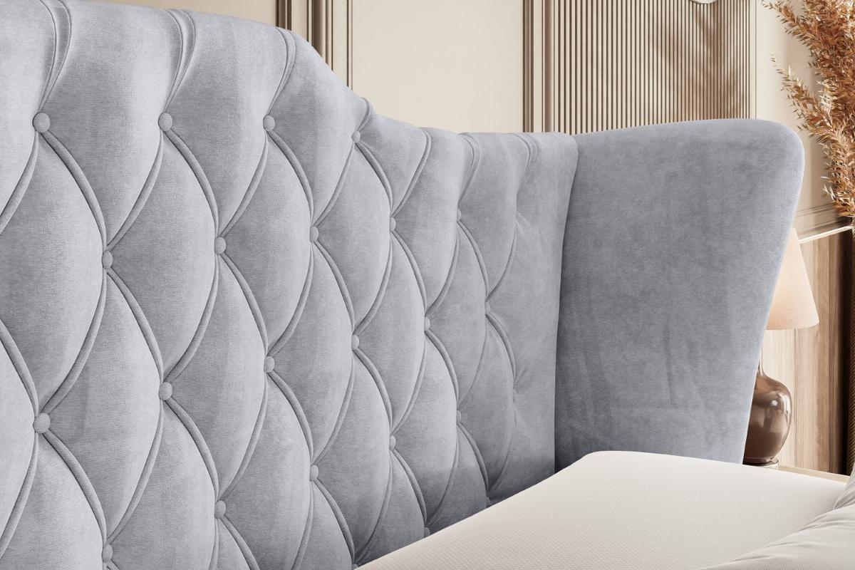 BOXBETT VILA-Z - 140x200 cm - H3 - Hellgrau - Hellgrau, Holzwerkstoff (140/200cm) - ALTDECOR