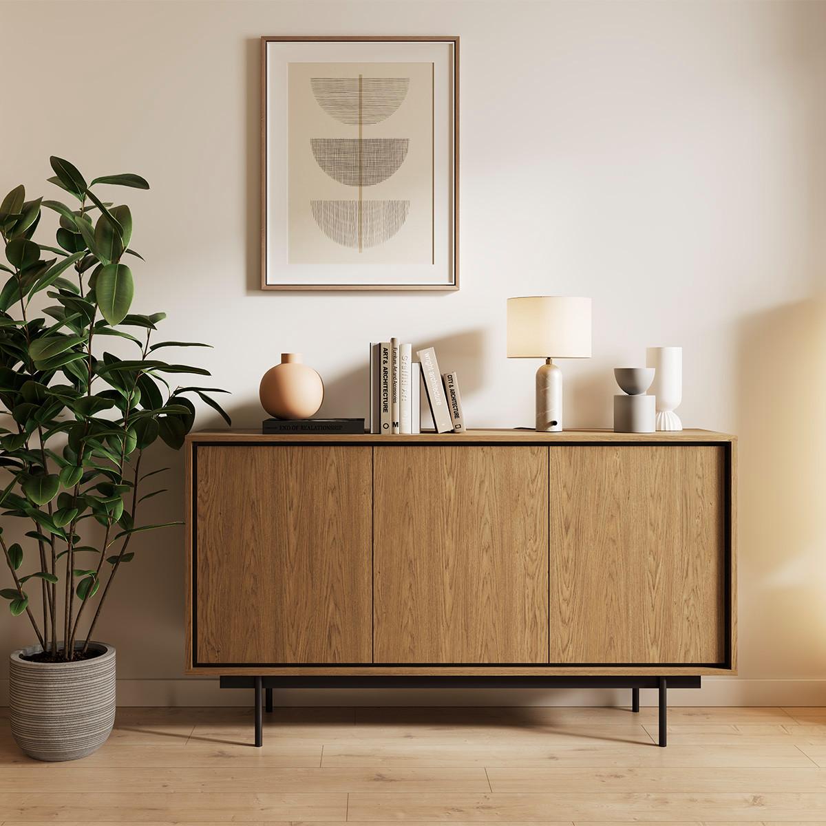 SIDEBOARD Vidia Holz - Braun, Holzwerkstoff (149.6/85/38cm) - Petits-meubles