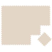 SPIELMATTE ab Null - 180/90/1 cm Puzzlematte Beige - Beige, Kunststoff (30/30cm) - Littletom