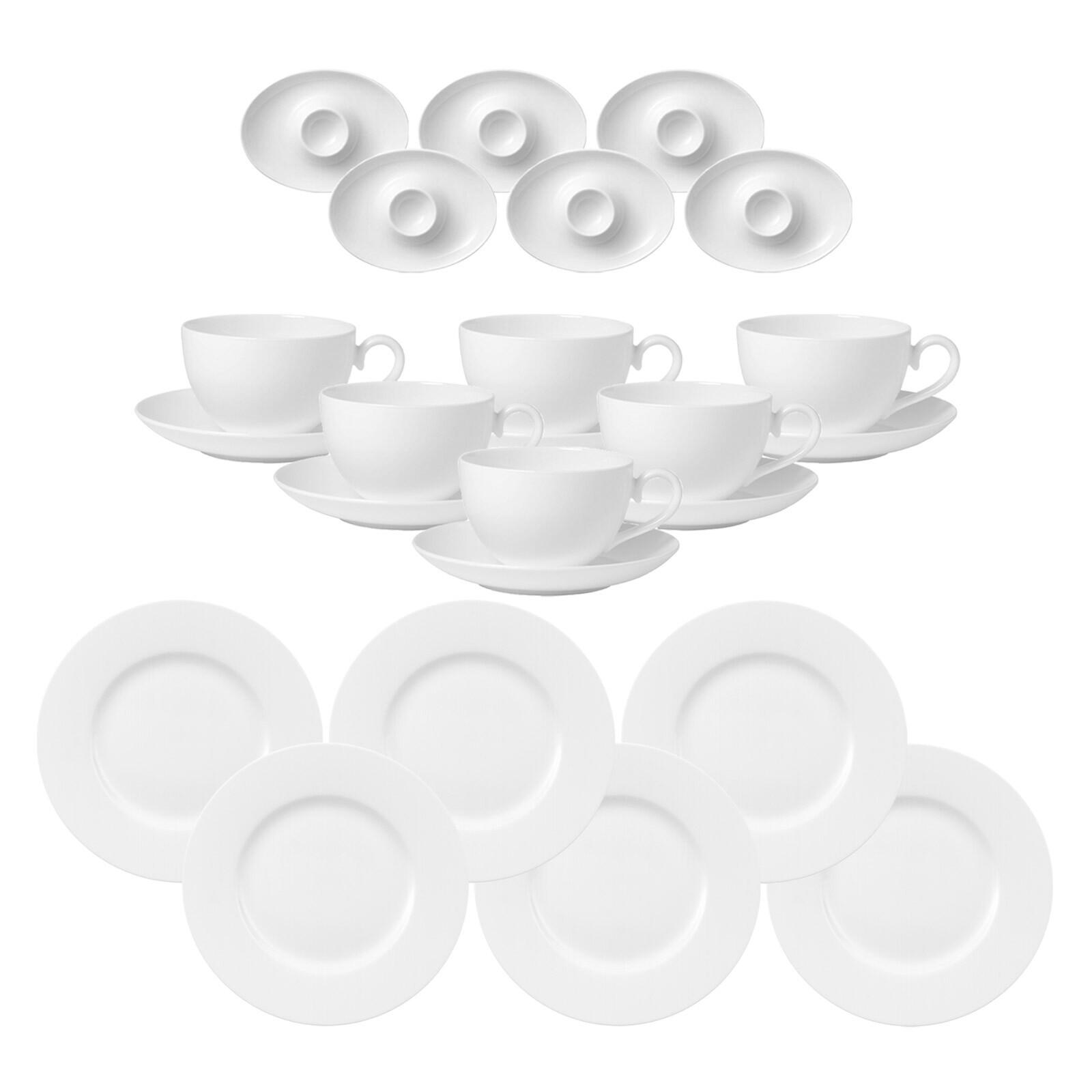 FRÜHSTÜCKSSERVICE Royal weiß - Weiß, Keramik (2/2/2cm) - Villeroy & Boch