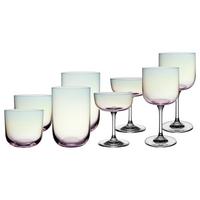 KOMPLETT-GLÄSER-SET Like Glass Pearl 8-tlg. - Grau, Glas - like.Villeroy & Boch