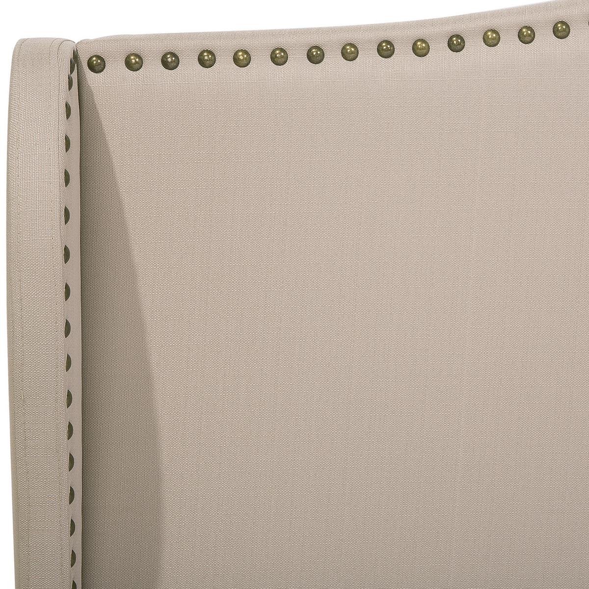 POLSTERBETT 180/200cm Sandbeige Colmar - Beige, Textil (180/200cm) - Beliani
