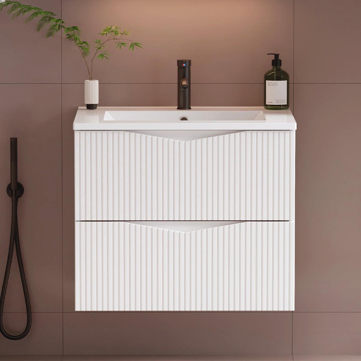 WASCHTISCHUNTERSCHRANK 60cm Tao Weiß - Weiß, Holzwerkstoff (60/50/46.5cm) - Petits-meubles