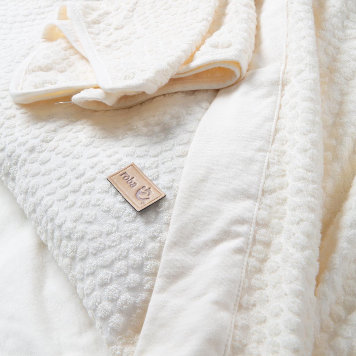 BABYDECKE 80 x 80 cm Seashells oyster - Weiß, Textil (80/80cm) - Roba