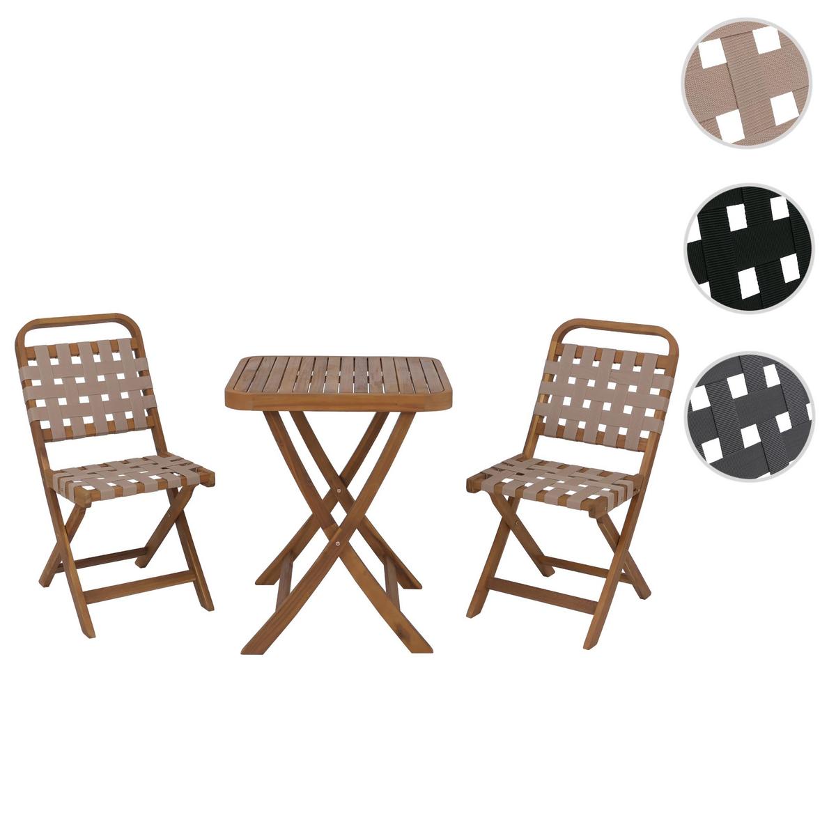 GARTEN-SET Braun, Creme - Creme/Braun, Holz - MCW