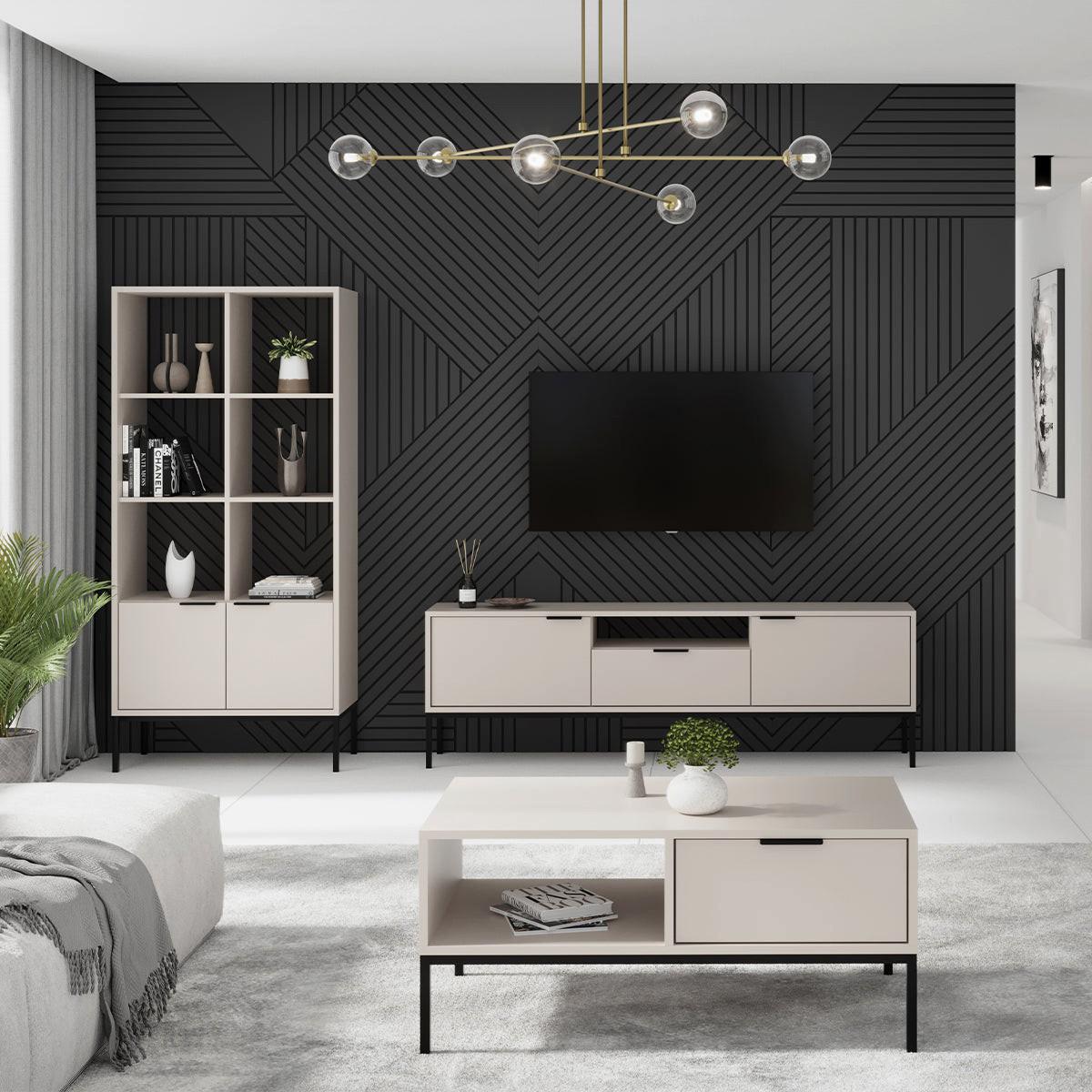 TV-MÖBEL Seattle Kaschmir - Beige, Holzwerkstoff (175/56.4/33cm) - Petits-meubles