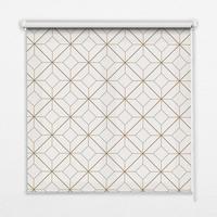 INNENROLLO - Fensterrollo - Rollo - 130x140 cm - Braunes Muster - Braun, Kunststoff (130/140/0.5cm) - TULUP