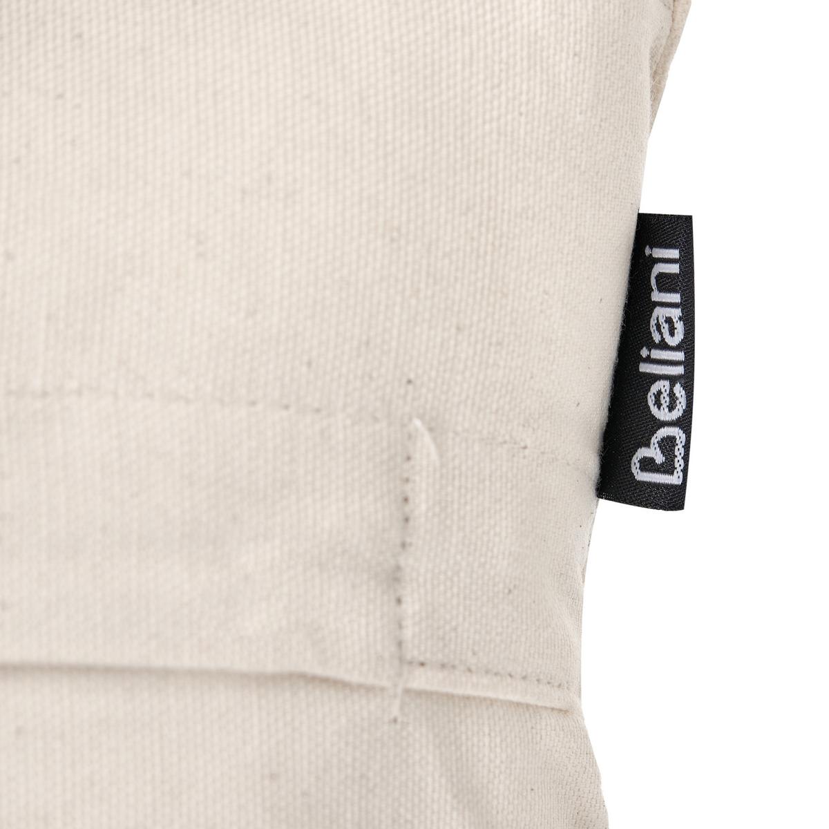 DEKOKISSEN 2er-Set Beige 50/30 cm Incana - Beige, Naturmaterialien/Textil (50/30cm) - Beliani
