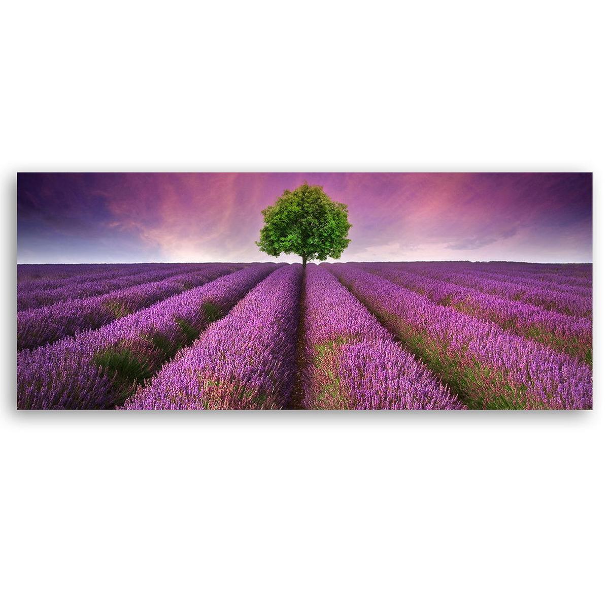 KUNSTDRUCK Lila 90/30 cm - Lila, Textil (90/30cm) - KUNSTLOFT