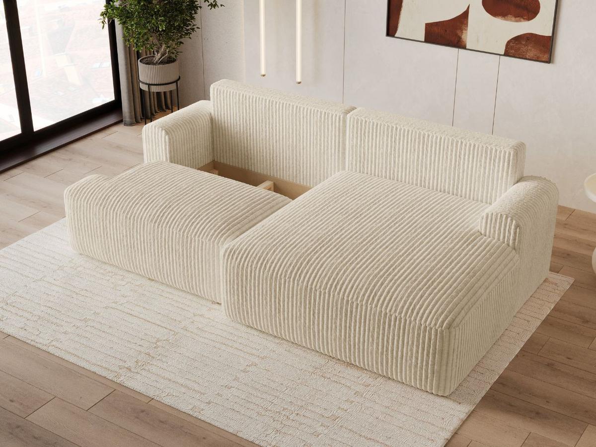 ECKSOFA Serene Beige Rechts - Beige, Holz/Textil (145/259cm) - Graingold