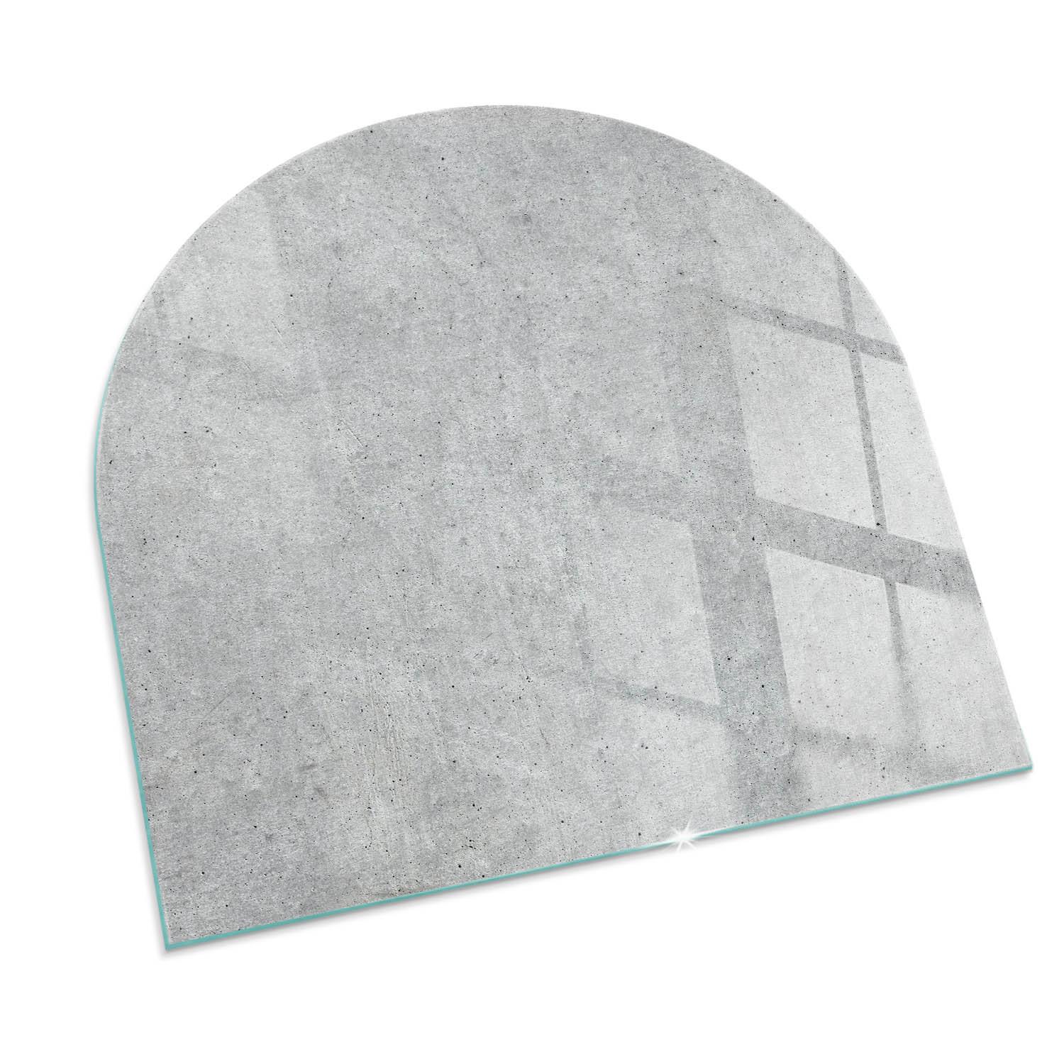GLASPLATTE für Kamin 100x100 cm - Grau, Glas (100/100/0.4cm) - TULUP