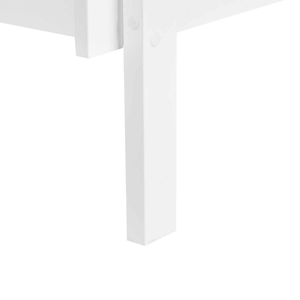 HOCHBETT 90/200 cm Weiß Albon - Weiß, Holz (90/200cm) - Beliani