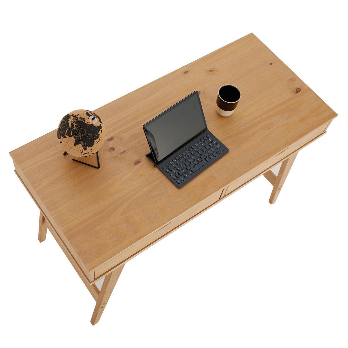 SCHREIBTISCH MILO - Braun, Holz (50/110/75cm) - IDIMEX