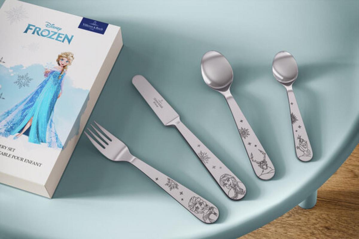 KINDERGESCHIRR-SET Disney Frozen bunt 7-tlg. - Multicolor, Keramik/Metall (2/2/2cm) - Villeroy & Boch