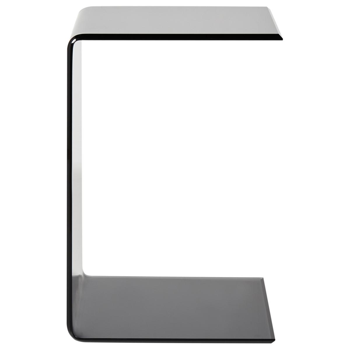 BEISTELLTISCH Schwarz Lourdes - Schwarz, Glas (40/40/61cm) - Beliani